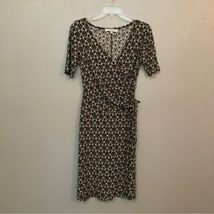 4/$10 - Evan Picone Ruched Waist Short-Sleeve Dress
